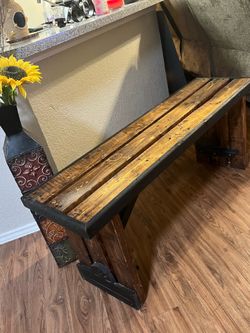 4 FT BENCH ALL WOOD $6(