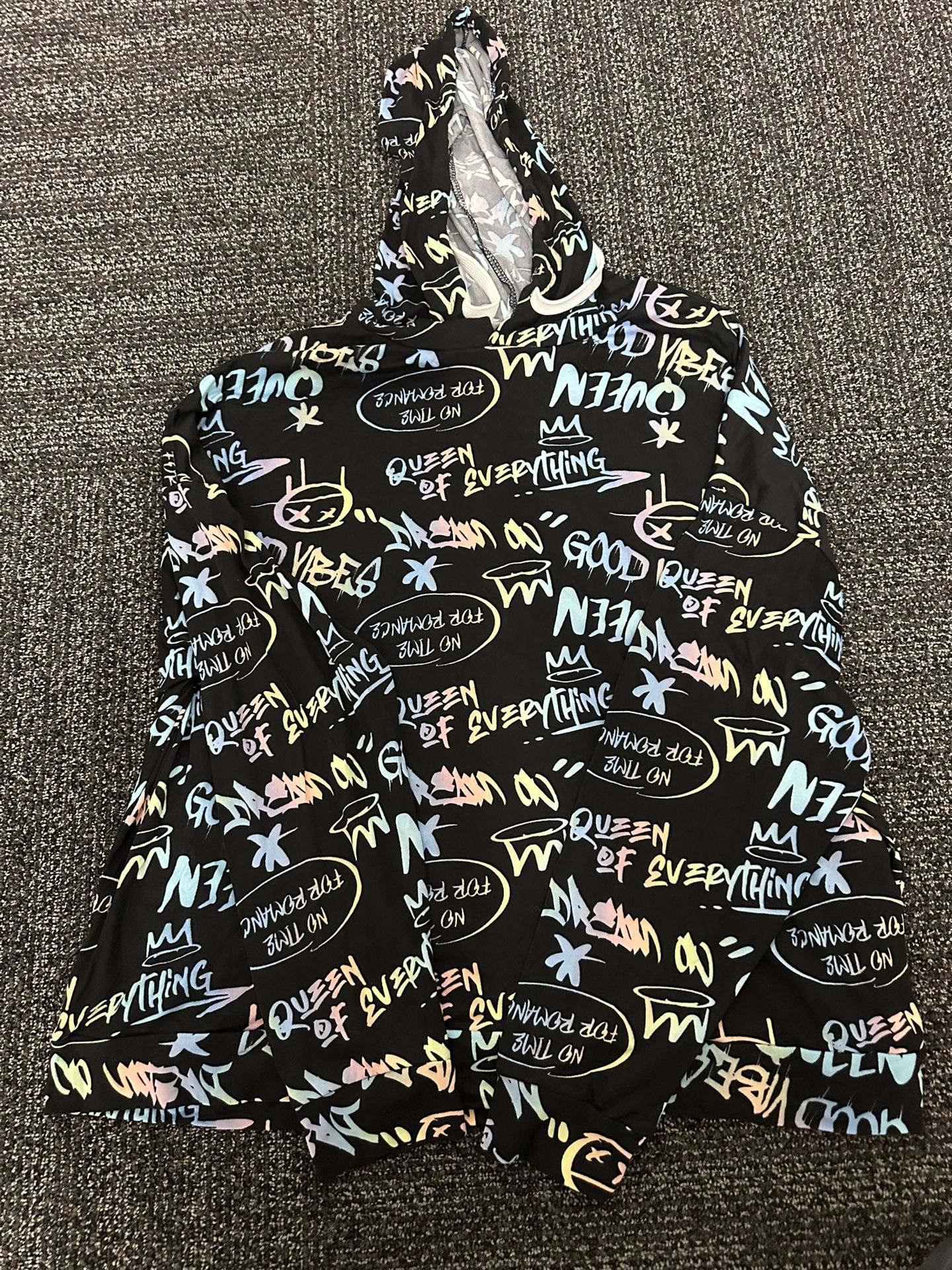 Orange Kiss Hoodie Pullover Sweatshirt Womens 2X