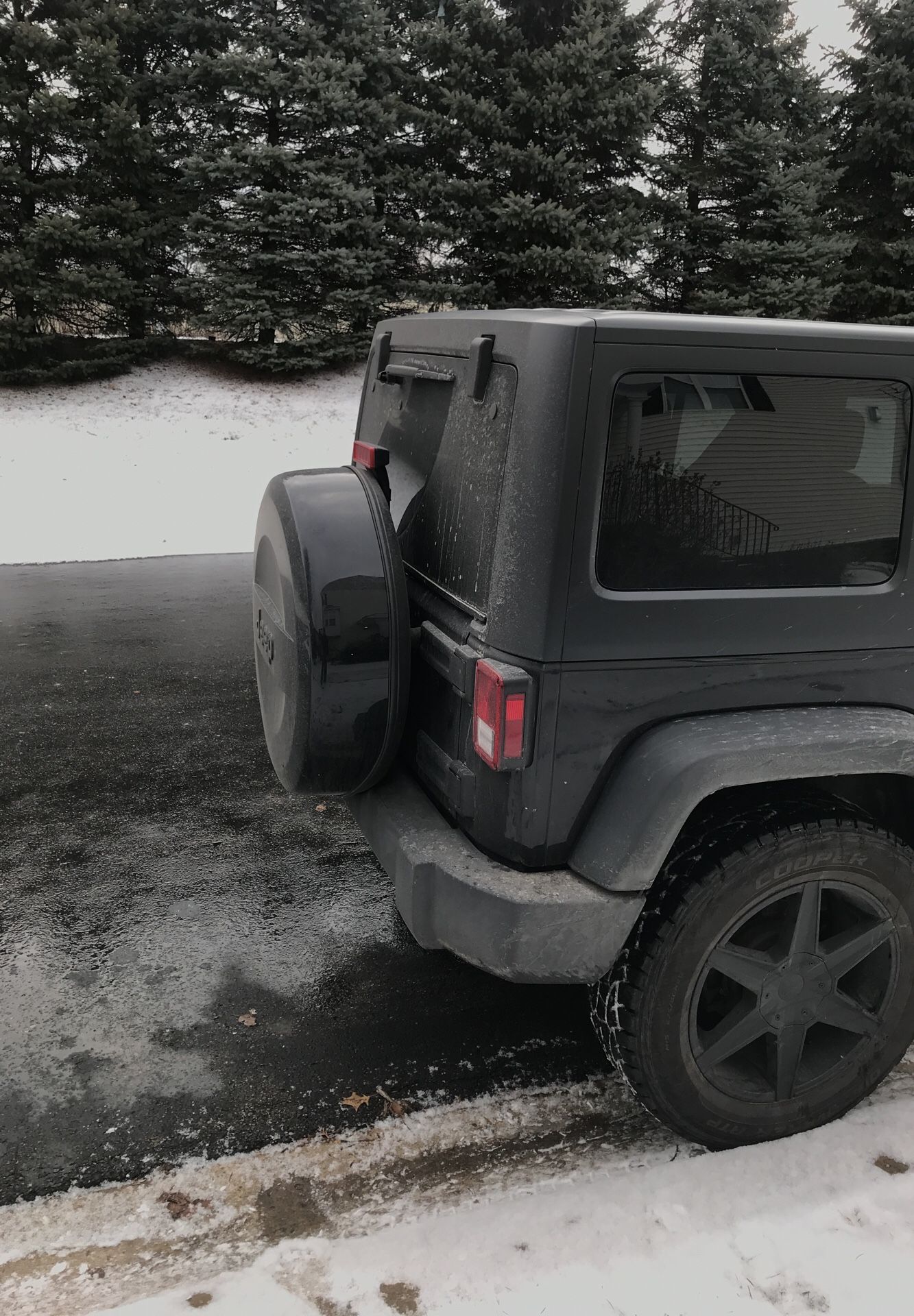 Jeep wheel cover black