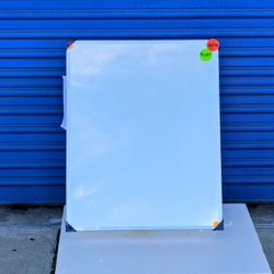 Medicine Cabinet Aluminum 24 X 30 Mirror Inside Damage 2 Corners Chipped 