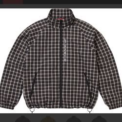 Supreme Plaid Track Jacket