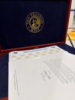 The Franklin Mint/ Presidential coin collection(box only)