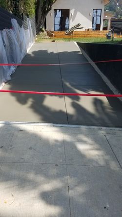 Finish concrete..