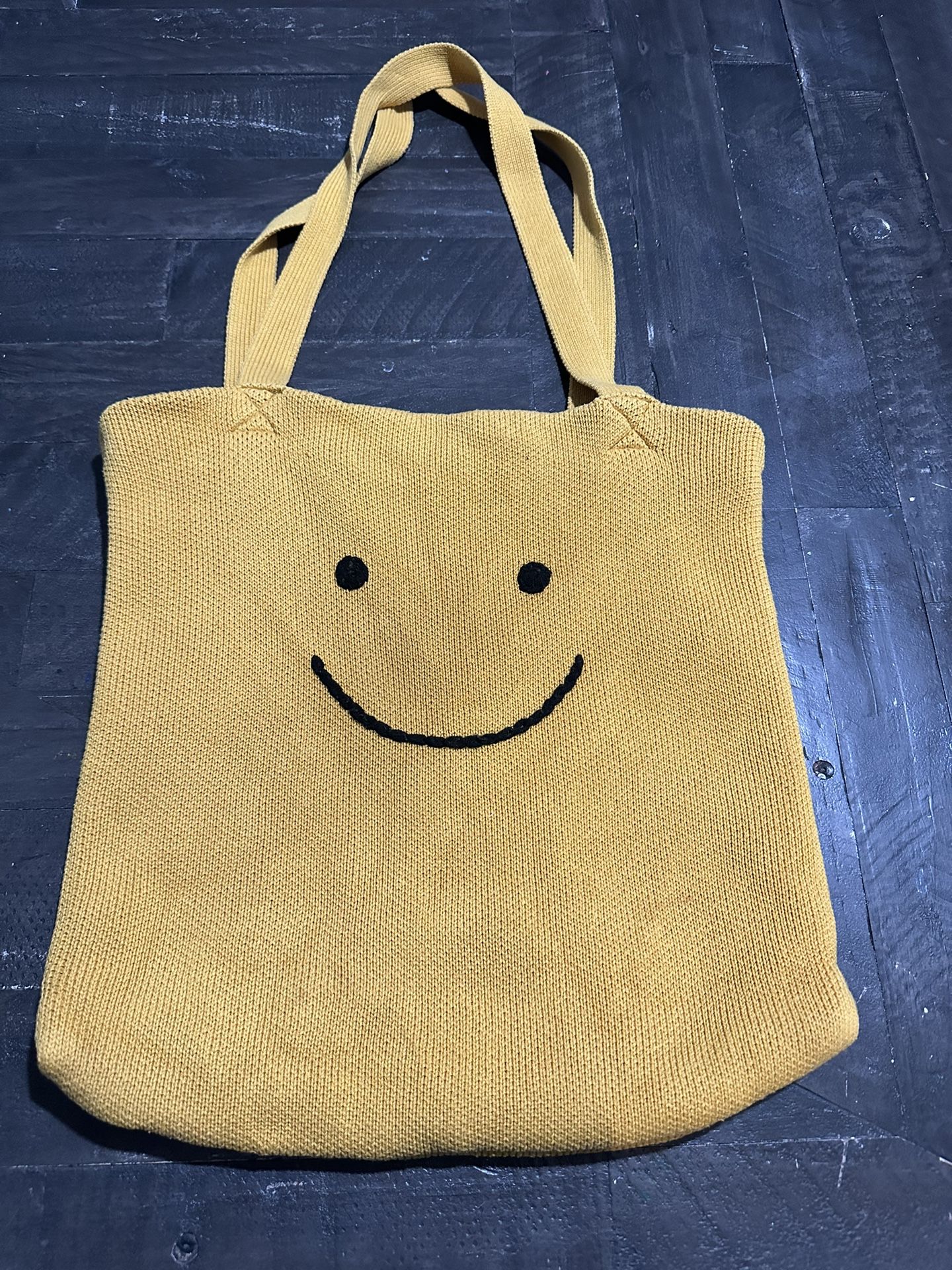 Urban Outfitters Knit Happy Face Tote