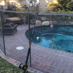 Penn SQUALL 50 LD LEVER DRAG Saltwater BIG GAME Fishing Reel with SQUALL 6'6" 30-65 lb Fishing Rod