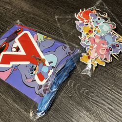 Lilo & Stitch party supplies - birthday banner and dessert decor 