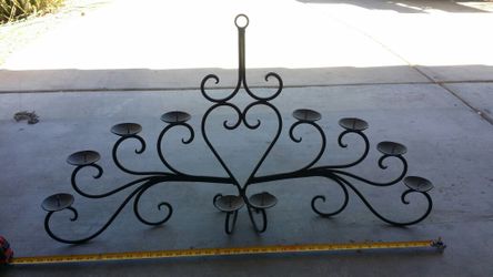 Large candle holder all iron
