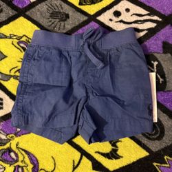 Blue Kids Polo Shorts 