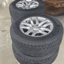 Set of 4 Chevy 18" Wheels with Westlake 265/65R18 Tires