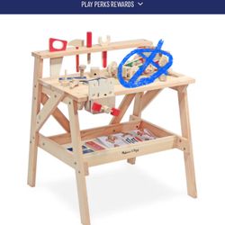 🔧 Melissa & Doug Wooden Project Workbench – Brand New