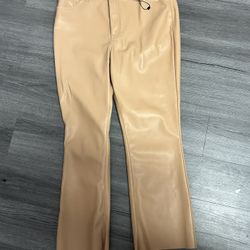 Express Faux Leather Bootcut Pants – Tan/Camel – Women’s Size 12R - Never worn