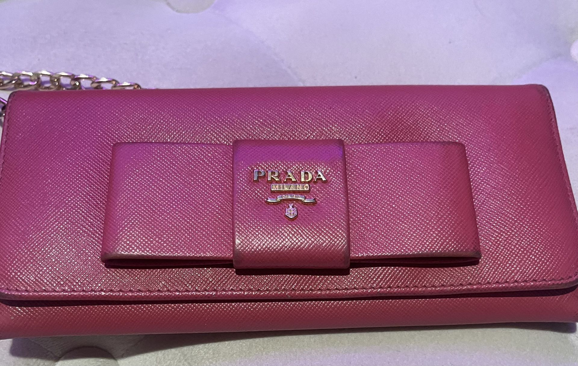 Pink Prada Wallet 