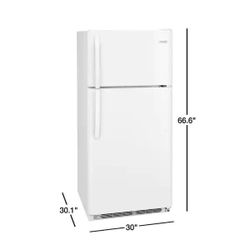 Frigidaire FFTR1814WW 18.3 Cu. ft. Top Freezer Refrigerator – White