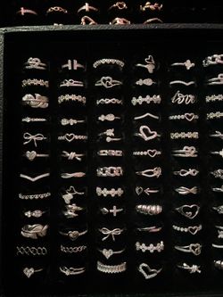 Silver & Rose gold Rings