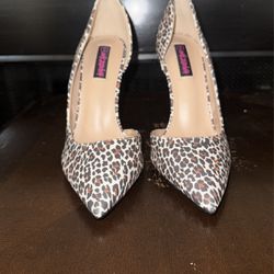 Leopard Print Stiletto Heels