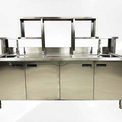 NSF 79 in Bar Bubble Tea WorkStation Hot Cold Water HT-M-2000