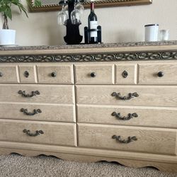 3-Piece Dresser & two Side Tables – Used