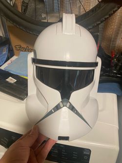 2008 VINTAGE STAR WARS CLONE STORM TROOPER TALKING HELMET WORKS