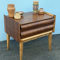 Vintage Lane First Edition walnut nightstand/end table