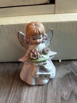 December Birthday Angel Porcelain Figurine