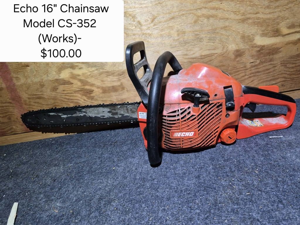 Echo Used 16 In Chain Saw Works
