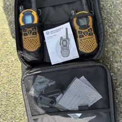 Motorola Yellow Two-way Radio Set