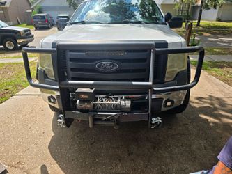 F150 Heavy duty brush guard with 8K winch