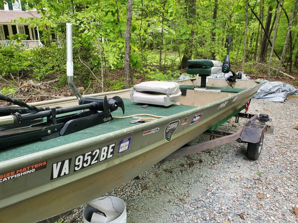 1432 Jon Boat and Trailer for Sale in Powhatan, VA OfferUp
