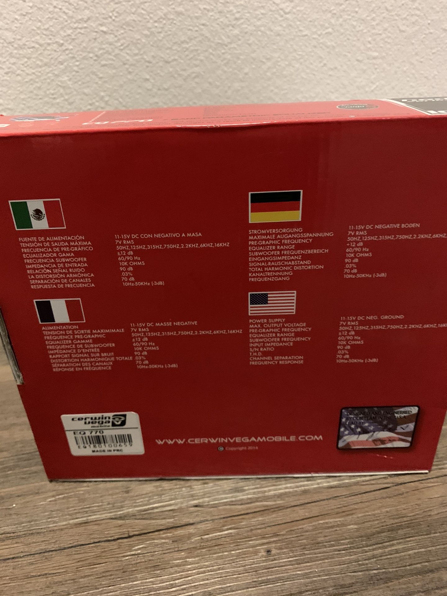 Brand new Cerwin Vega EQ 770
