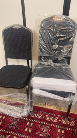 Brand new space saver stackable dining chairs set of 4