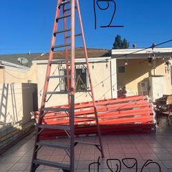 Excellent Condition 12 Feet Five Glass Ladders