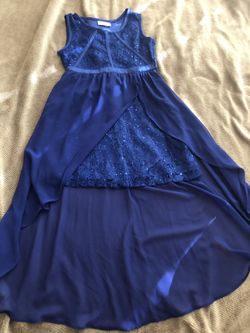 Royal blue dress $10. Size 8