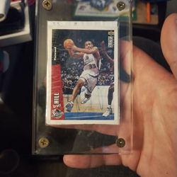1986-87 Signed Grant Hill Pistons Card