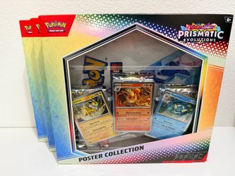 Pokémon prismatic evolutions poster collection
