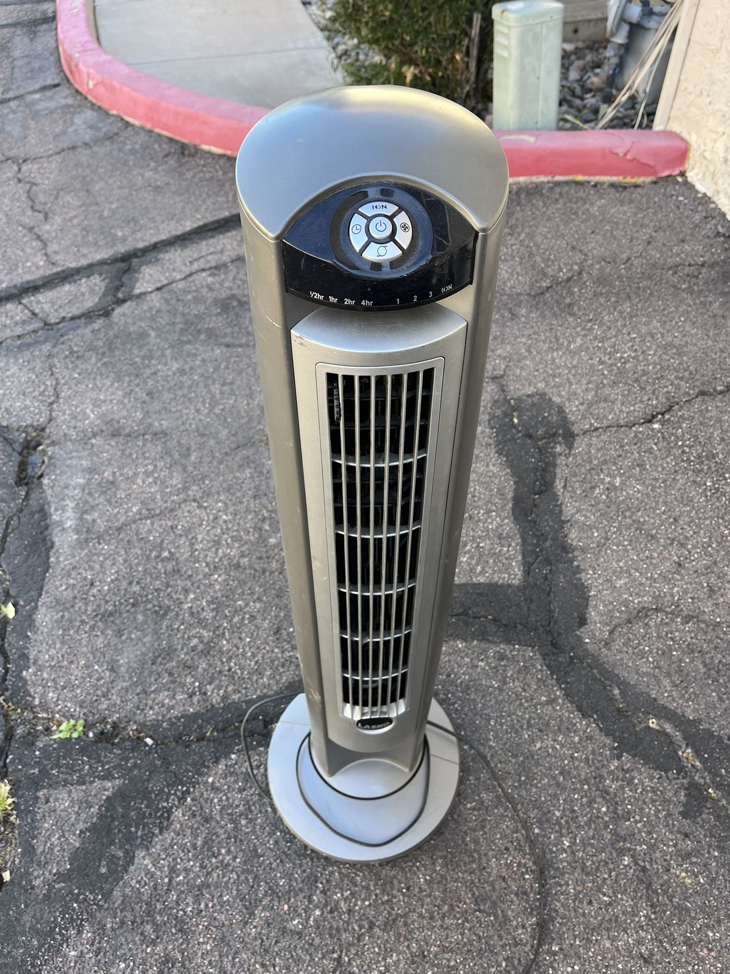 Lasko 42" Wind Curve Tower Fan with Ionizer and Remote Control, 