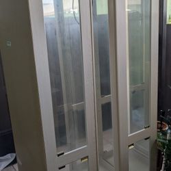 Mirror Glass Display Shelving W/ Light 