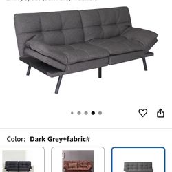 NEW Futon Sofa Bed,Convertible Memory Foam Futon Couch Bed, Modern Folding Sleeper Sofa for Small/Compact Living Space