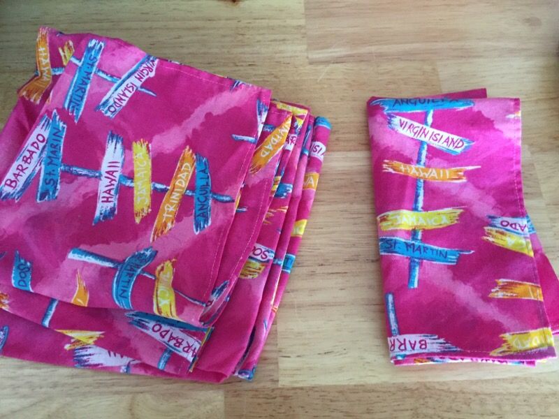 Set of fabric napkins