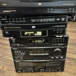 Sony Stero System Bundle LBT-D107R + Sony 5 Disc System CDP-C322M + Sony 5 Disc Player CDP-C335