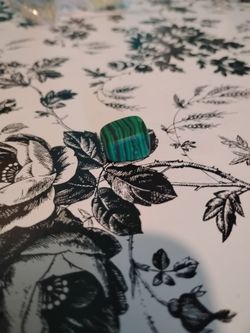 1 Piece Striped Green Malachite 