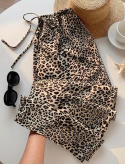 Cheetah Print Bottoms-Order a size to big never worn