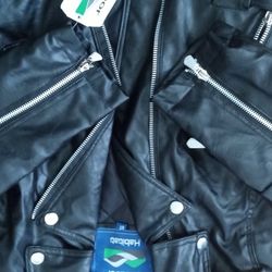 Kids Black Leather Jacket 