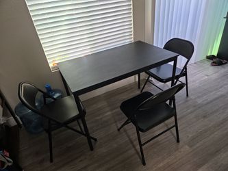$60 Ikea dinner table with 3 chairs