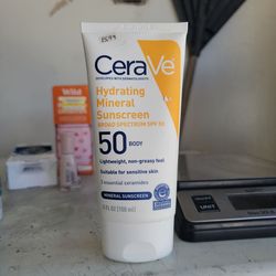 CeraVe hydrating mineral sunscreen SPF 50