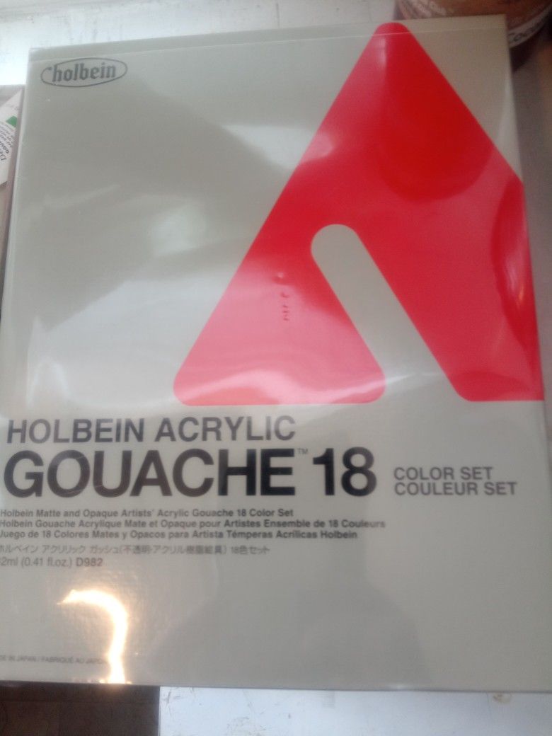 Holbein Acrylic Gouache 18 Paint Color Set