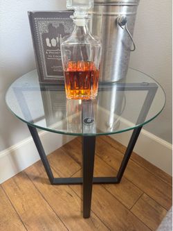 Glass Side Table