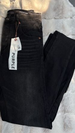 Purple flared jeans