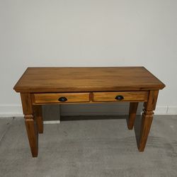 Wood Desk Side Table