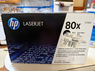 HP 80X High Yield Toner - CF280X - Black - Original HP LaserJet Toner Cartridge