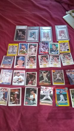 Baseball and NBA cards mixed brands